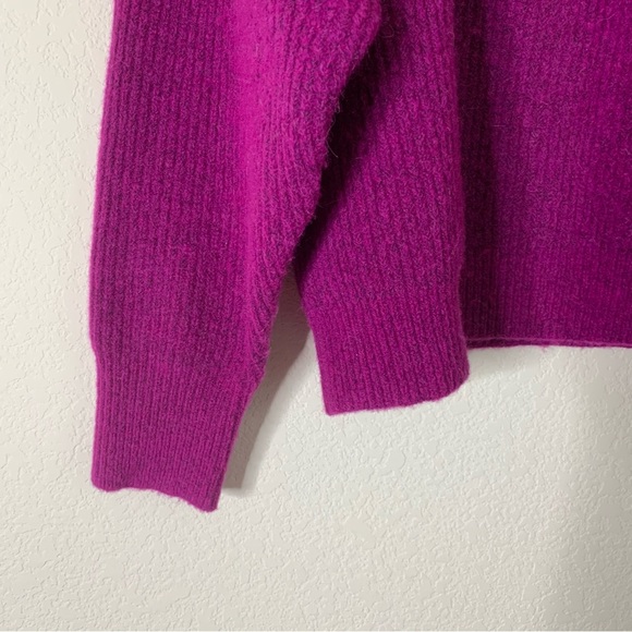 Electric & Rose Womens Berry Marin Half zip wool/ alpaca blend sweater M - Picture 4 of 7